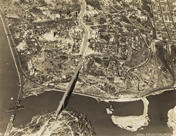 (AERIAL EXPLORATIONS, INC.) A selection of 10 aerial views of New York City, including Williamsburg, the West Side Highway, bridges, Qu